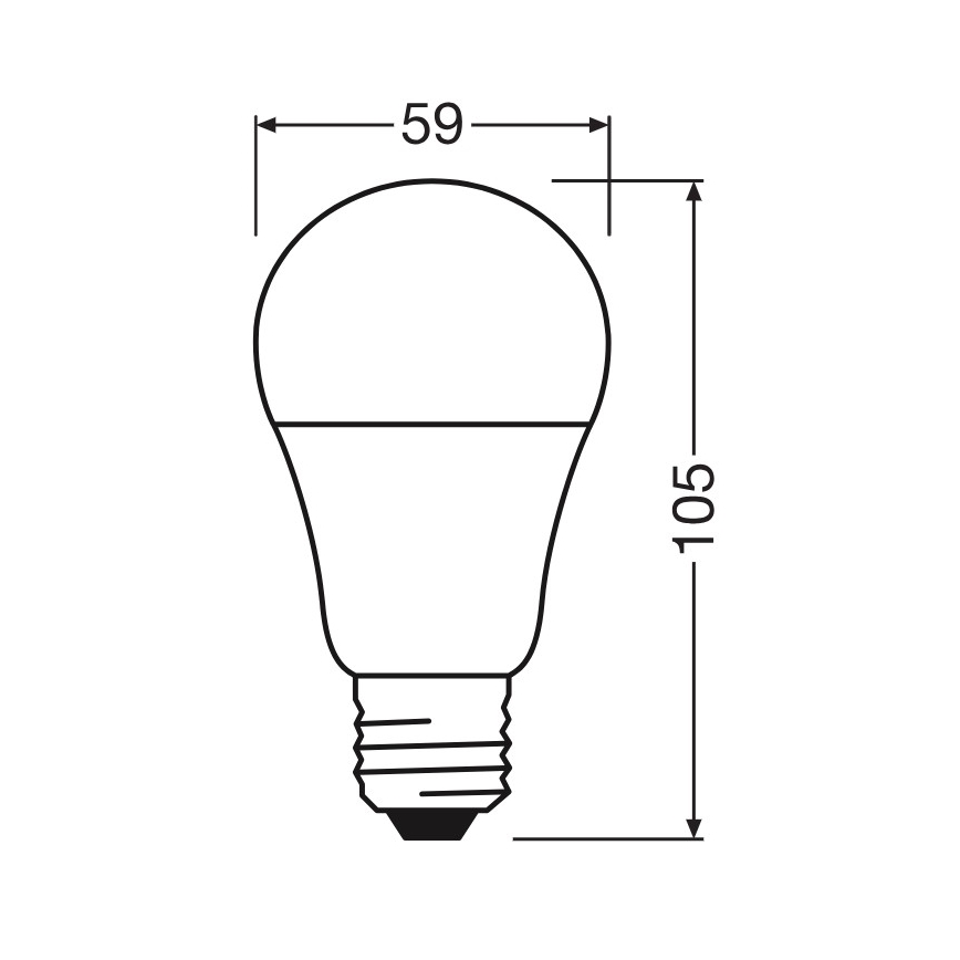 LED sijalica A60 E27/8W/230V 6500K - Osram