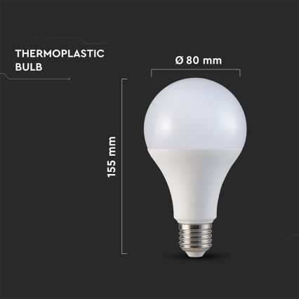 LED sijalica A80 E27/20W/230V 6500K