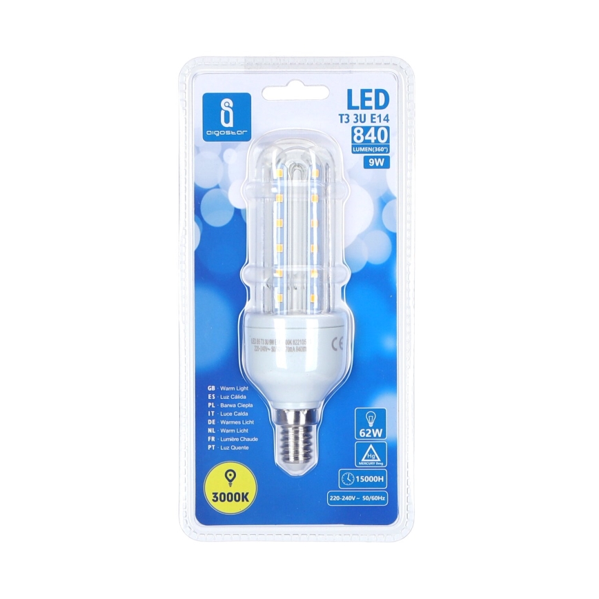 LED sijalica B5 E14/9W/230V 3000K - Aigostar