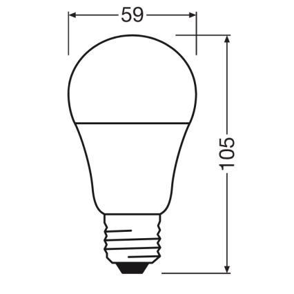 LED sijalica CLASSIC A60 E27/8W/230V 2700K - Ledvance
