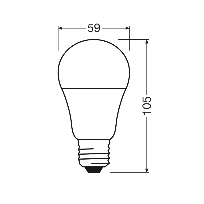 LED sijalica CLASSIC A60 E27/8W/230V 2700K - Ledvance
