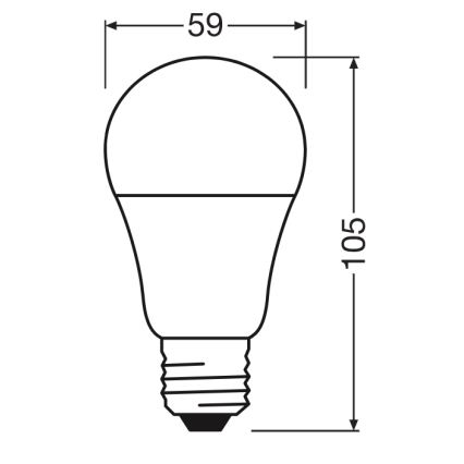 LED sijalica CLASSIC A60 E27/8W/230V 4000K - Ledvance