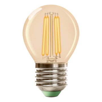 LED sijalica CLASSIC AMBER G45 E27/6,5W/230V 2200K - Brilagi