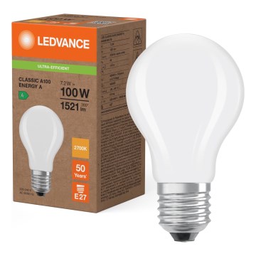 LED sijalica CLASSIC FILAMENT A60 E27/7,2W/230V 2700K - Ledvance