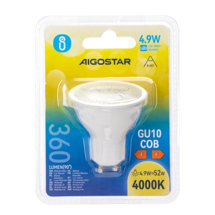 LED sijalica COB GU10/4,9W/230V 4000K - Aigostar