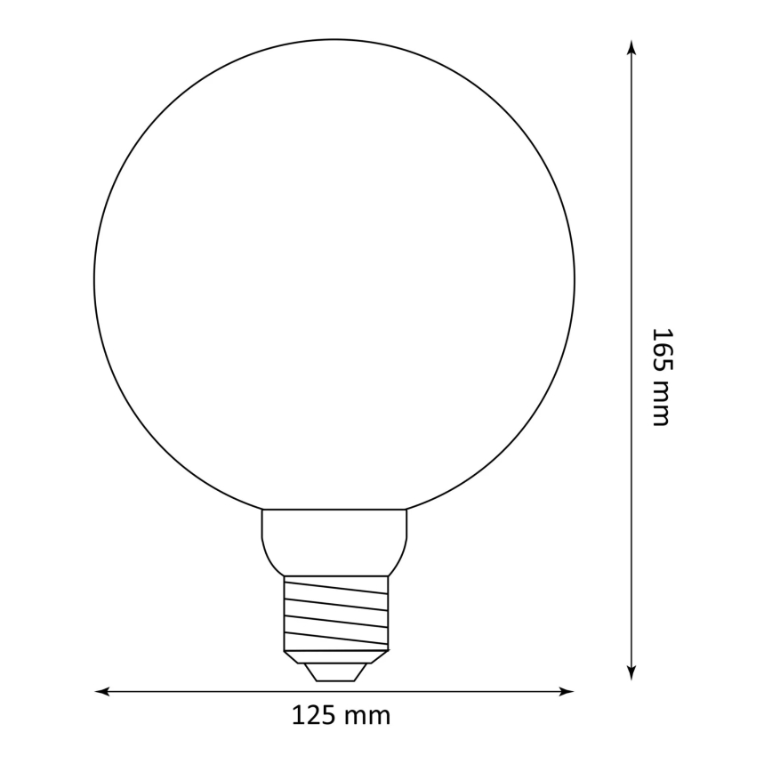 LED sijalica DECO VINTAGE FILAMENT G125 E27/4W/230V 1800K