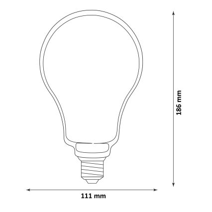 LED sijalica DECO VINTAGE FILAMENT O110 E27/4W/230V 1800K