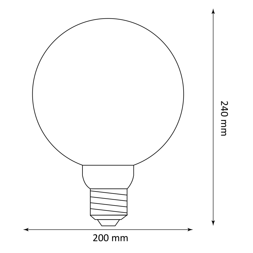LED sijalica DECO VINTAGE G200 E27/4W/230V 1800K