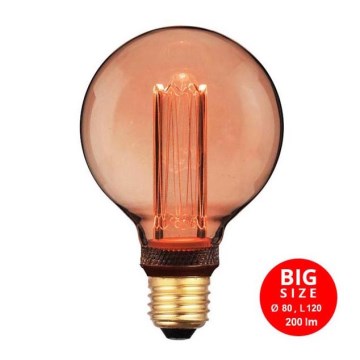 LED sijalica DECO VINTAGE G80 E27/4W/230V 1800K