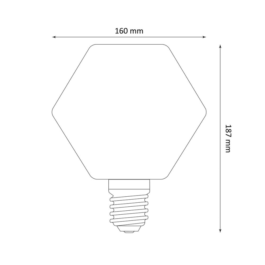 LED sijalica DECO VINTAGE LB160 E27/4W/230V 1800K