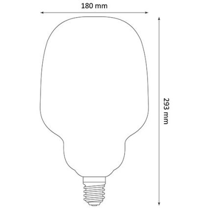 LED sijalica DECO VINTAGE S180 E27/4W/230V 1800K