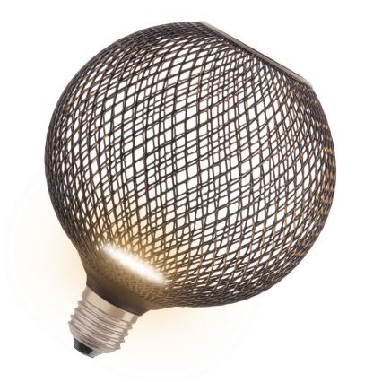 LED sijalica DECOR FLAT G125 E27/3,5W/230V 2700K crna - Osram