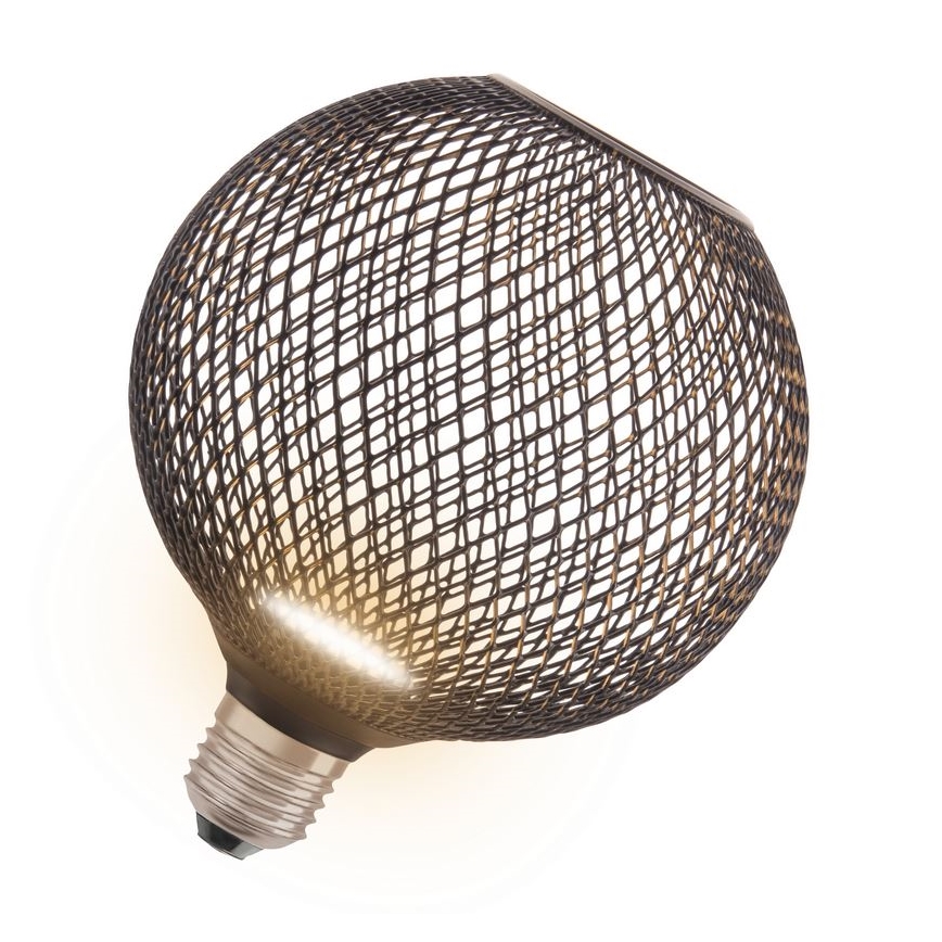 LED sijalica DECOR FLAT G125 E27/3,5W/230V 2700K crna - Osram