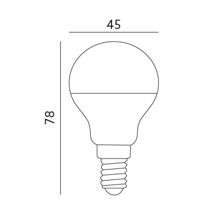 LED sijalica E14/7W/230V 3000K 525 lm