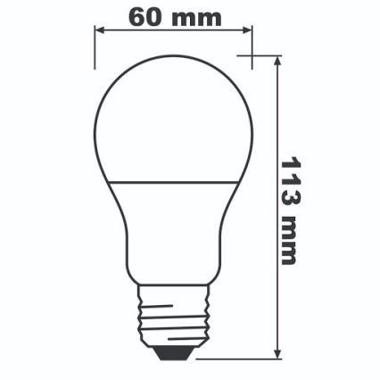 LED sijalica ECO E27/8,5W/230V 4000K 806lm