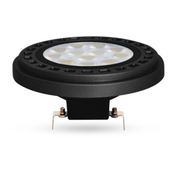 LED sijalica ECOLINE AR111 G53/12W/12V 4000K 30° crna - Brilagi