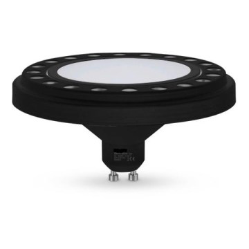 LED Sijalica ECOLINE AR111 GU10/15W/230V 4000K 30° crna - Brilagi