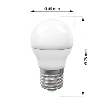 LED sijalica ECOLINE G45 E27/7W/230V 3000K - Brilagi
