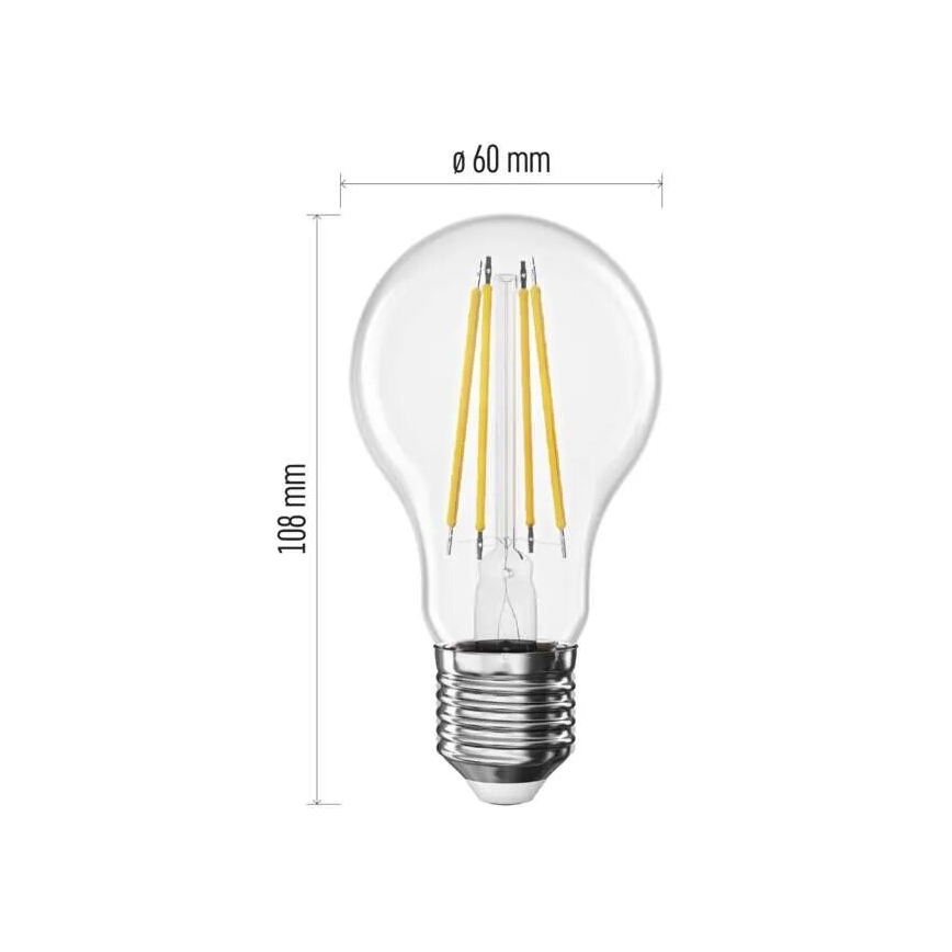 LED sijalica FILAMENT A60 E27/3,8W/230V 2700K Energetski razred A
