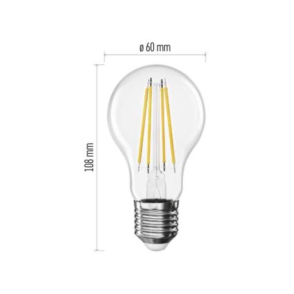 LED sijalica FILAMENT A60 E27/3,8W/230V 4000K Energetski razred A