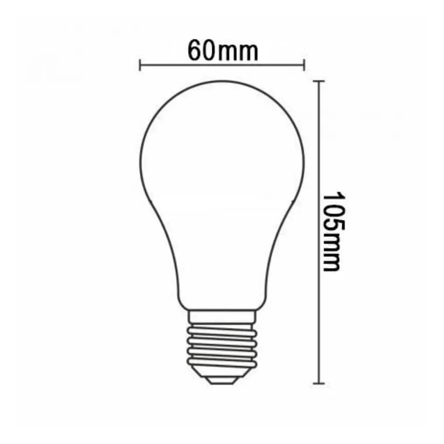 Bela filamentna LED sijalica A60 E27/9W/230V 3000K