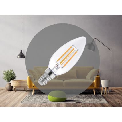 LED sijalica FILAMENT C37 E14/6W/230V 4000K