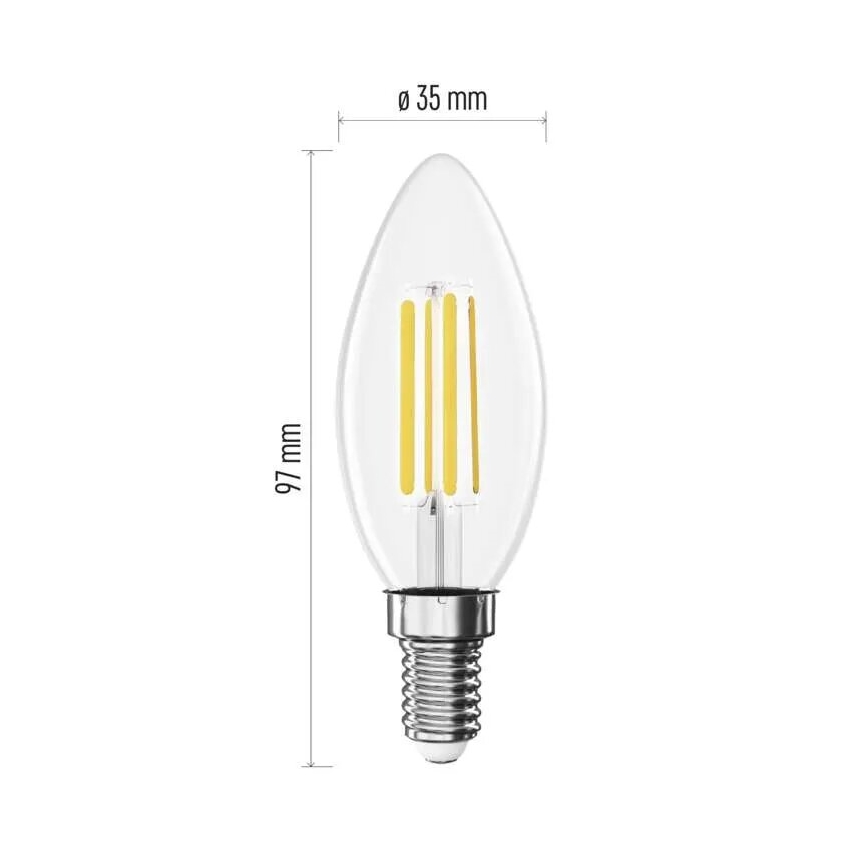 LED sijalica FILAMENT E14/3,8W/230V 4000K Energetski razred A