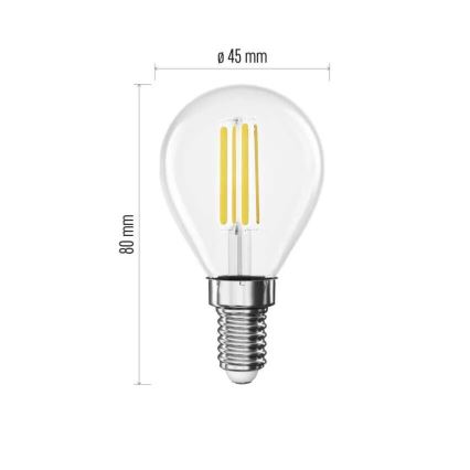 LED sijalica FILAMENT E14/3,8W/230V 4000K Energetska klasa A