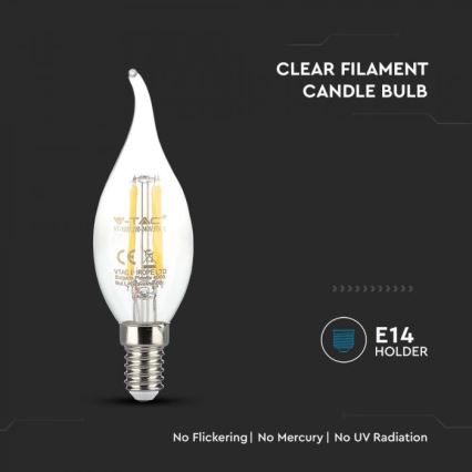 LED sijalica FILAMENT E14/4W/230V 3000K