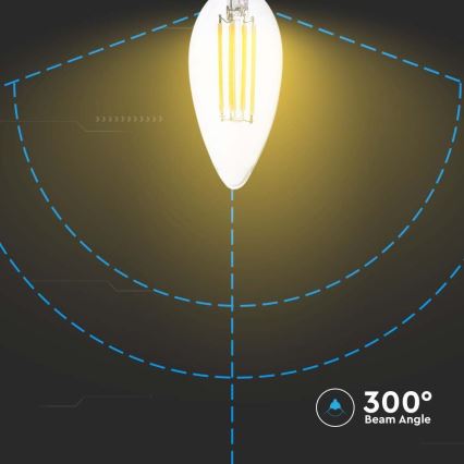 LED sijalica FILAMENT E14/4W/230V 6500K