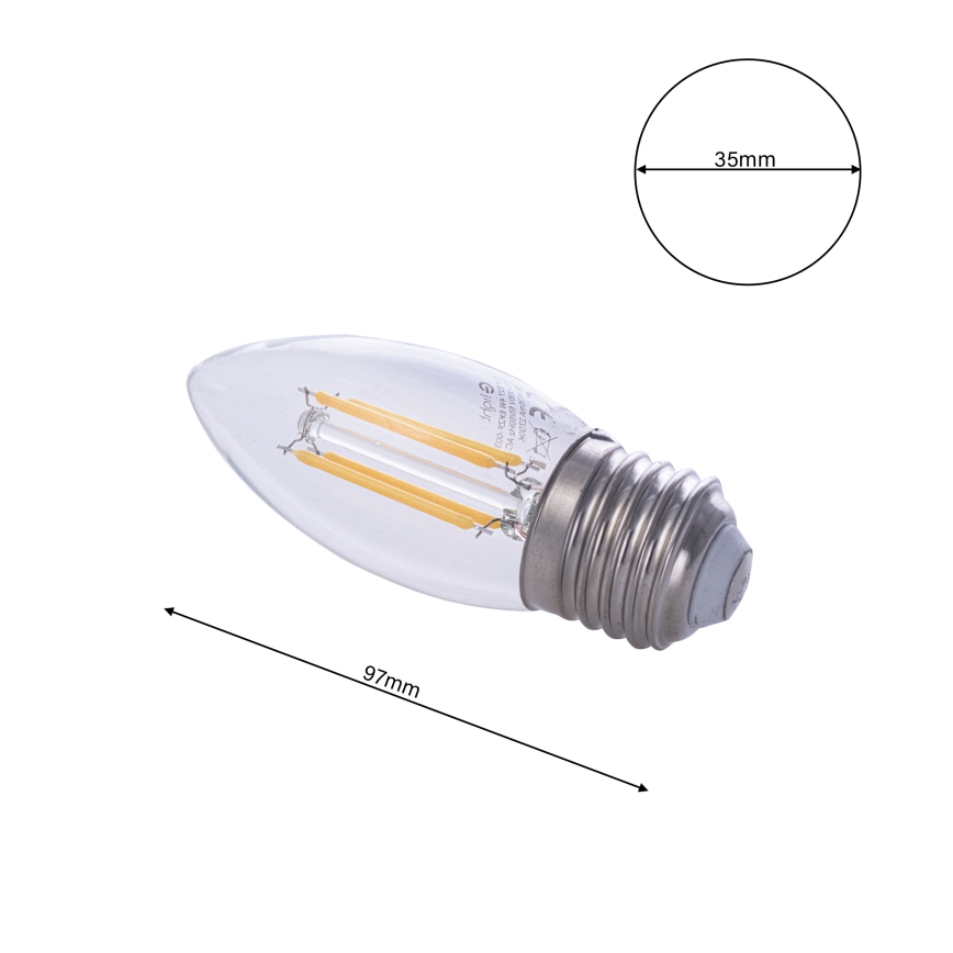 LED sijalica FILAMENT E27/4W/230V 2700K