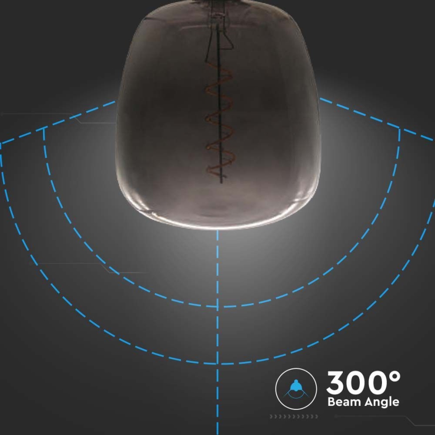 LED sijalica FILAMENT E27/4W/230V crna