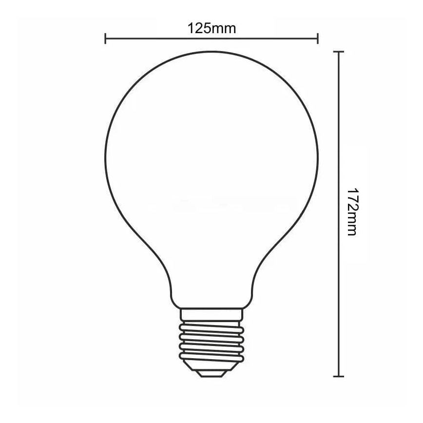 LED sijalica FILAMENT G125 E27 18W 230V 4000K