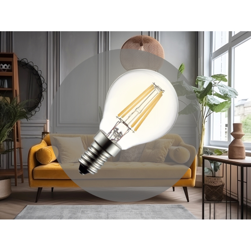 LED sijalica FILAMENT G45 E14/6W/230V 3000K