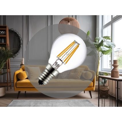 LED sijalica FILAMENT G45 E14/6W/230V 3000K
