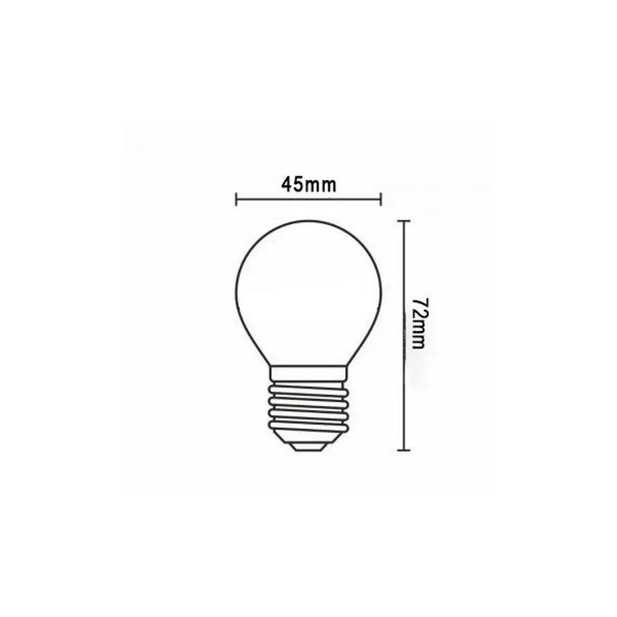 LED sijalica FILAMENT G45 E27/2W/230V 3000K