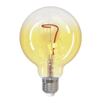LED sijalica FILAMENT oblik G95 E27/4W/230V 1800K žuta