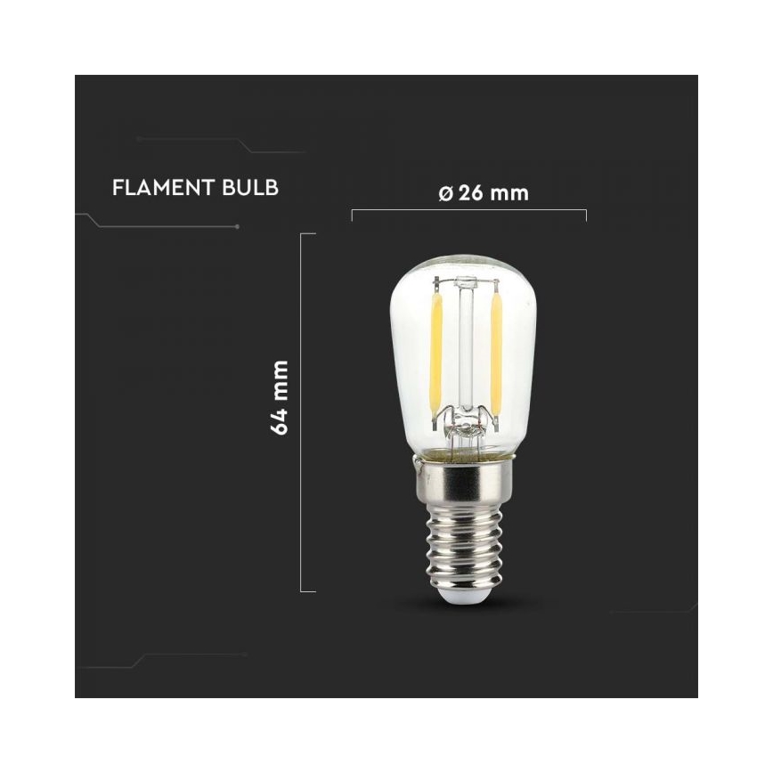 LED sijalica FILAMENT ST26 E14/2W/230V 3000K