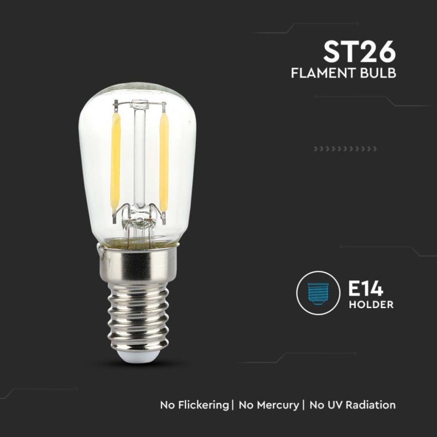 LED sijalica FILAMENT ST26 E14/2W/230V 4000K