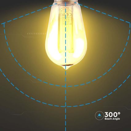 LED sijalica FILAMENT ST64 E27/4W/230V 1800K Art edicija