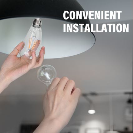 LED sijalica FILAMENT ST64 E27/4W/230V 2700K - Aigostar