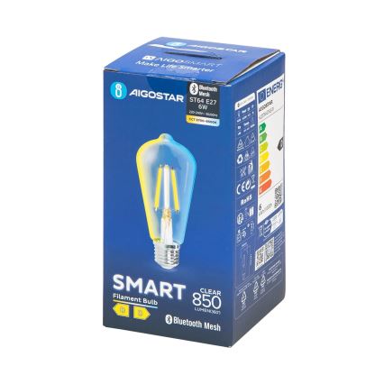 LED Prigušiva sijalica FILAMENT MESH Smart ST64 E27/6W/230V 2700-6500K - Aigostar