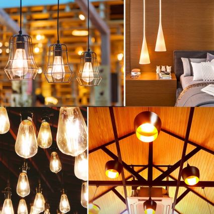 LED sijalica FILAMENT ST64 E27/6W/230V 2700K - Aigostar