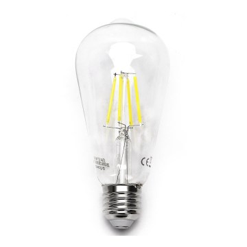 LED sijalica FILAMENT ST64 E27/6W/230V 6500K - Aigostar