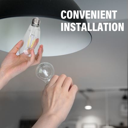 LED sijalica FILAMENT ST64 E27/6W/230V 6500K - Aigostar