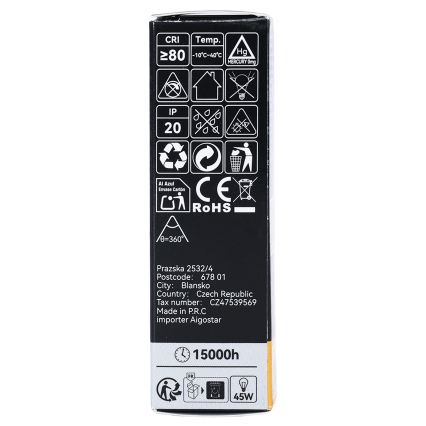 LED sijalica FILAMENT T25 E14/6W/230V 3000K - BRILAGI