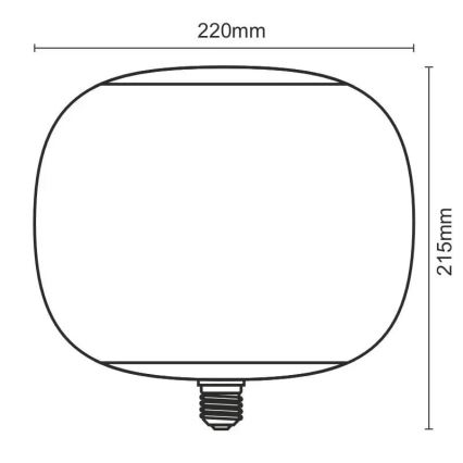 LED sijalica FILAMENT ZADIMLJENA T220 E27/4W/230V 1800K