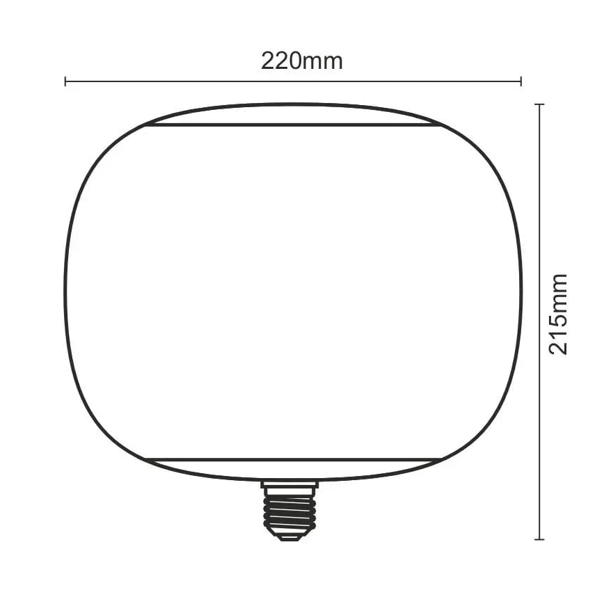 LED sijalica FILAMENT ZADIMLJENA T220 E27/4W/230V 1800K