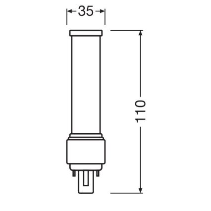 LED sijalica G24d-1/5W/230V 4000K - Osram