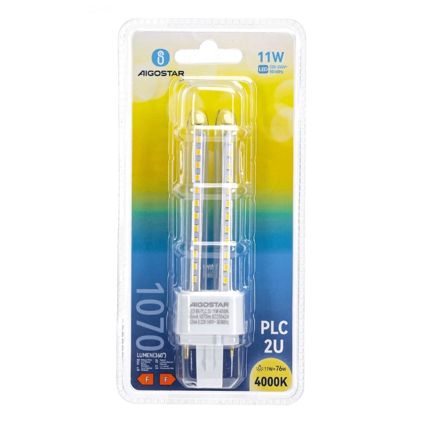 LED sijalica G24D-3/11W/230V 4000K - Aigostar